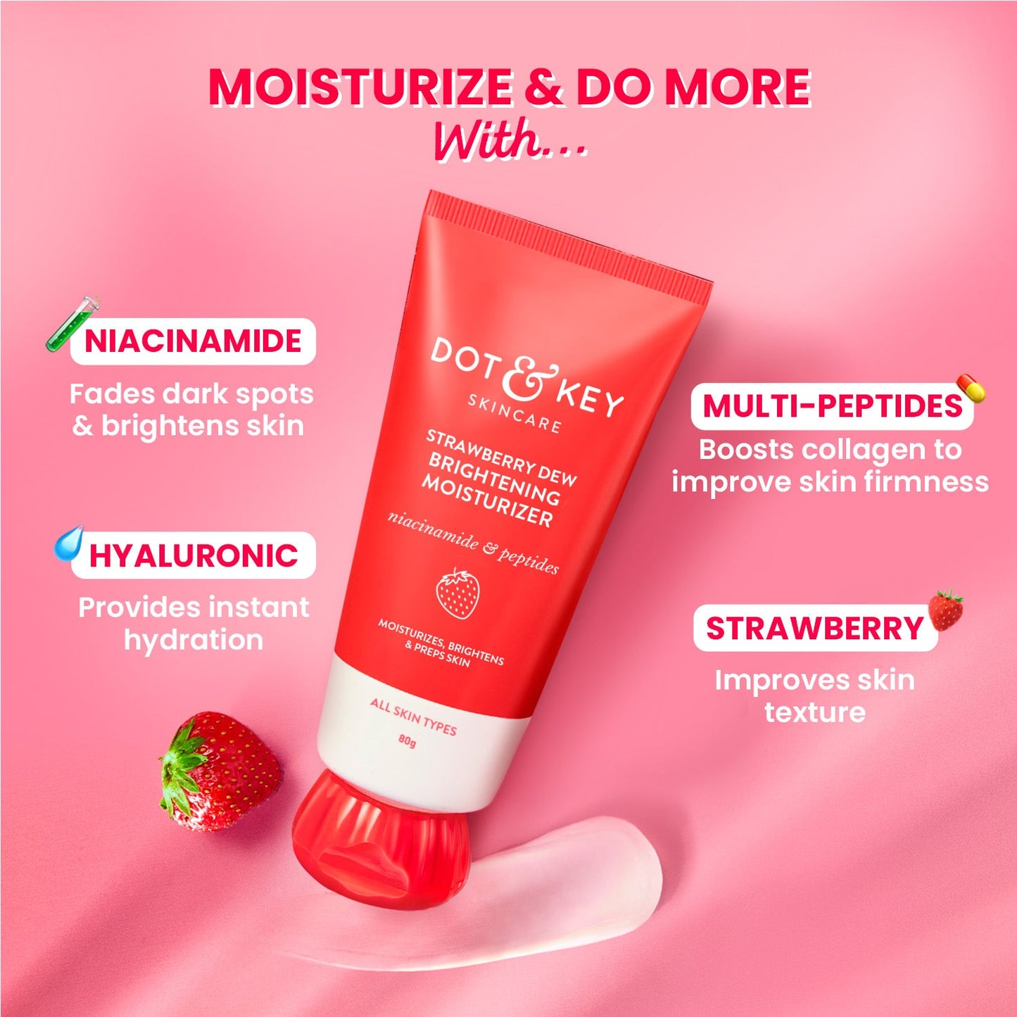 Strawberry + Niacinamide Moisturizer 80g