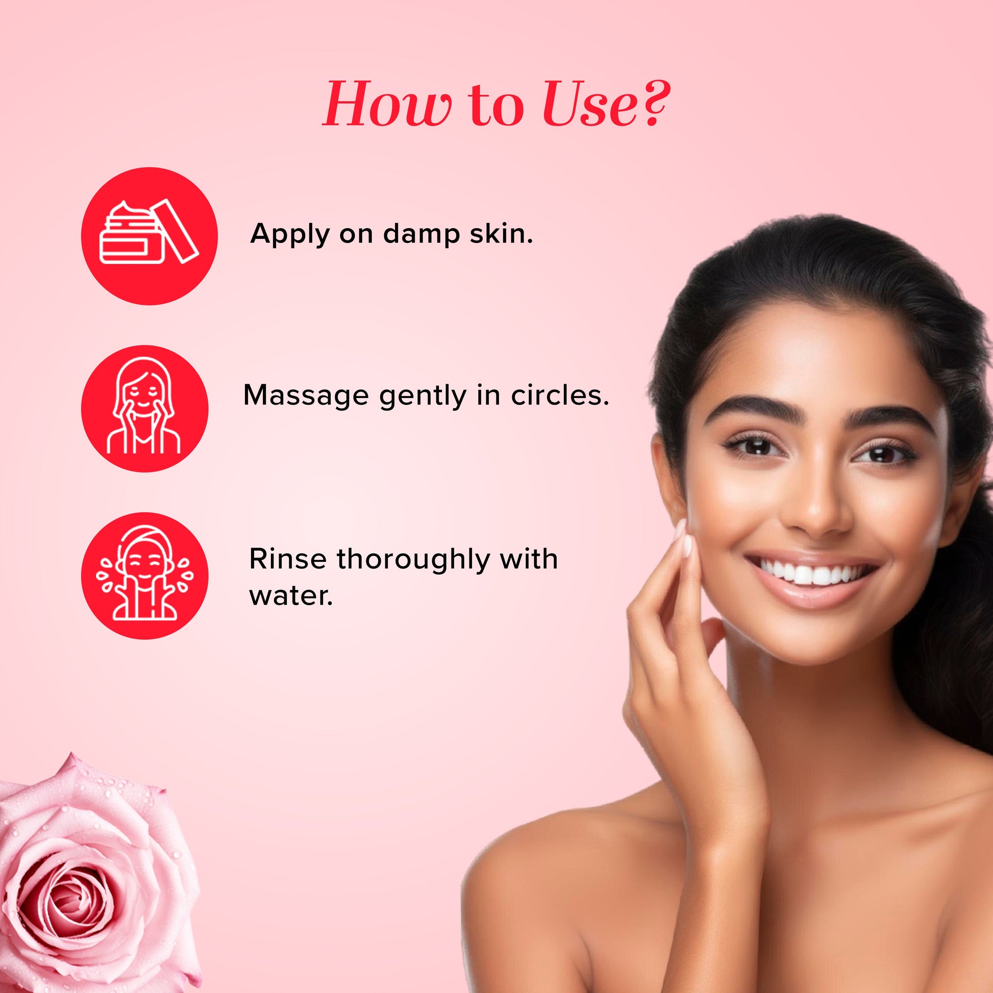 Rose & Papaya Face Scrub 50gm