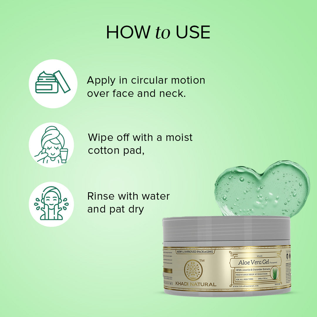 Aloe Vera Transparent Gel Combo Pack of 2 200gm Each