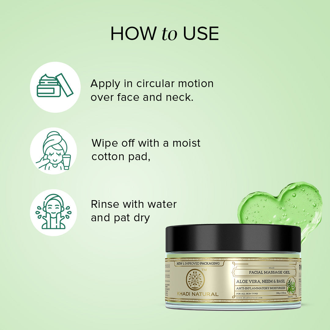 Alovera Neem & Basil Face Massage Gel 100gm