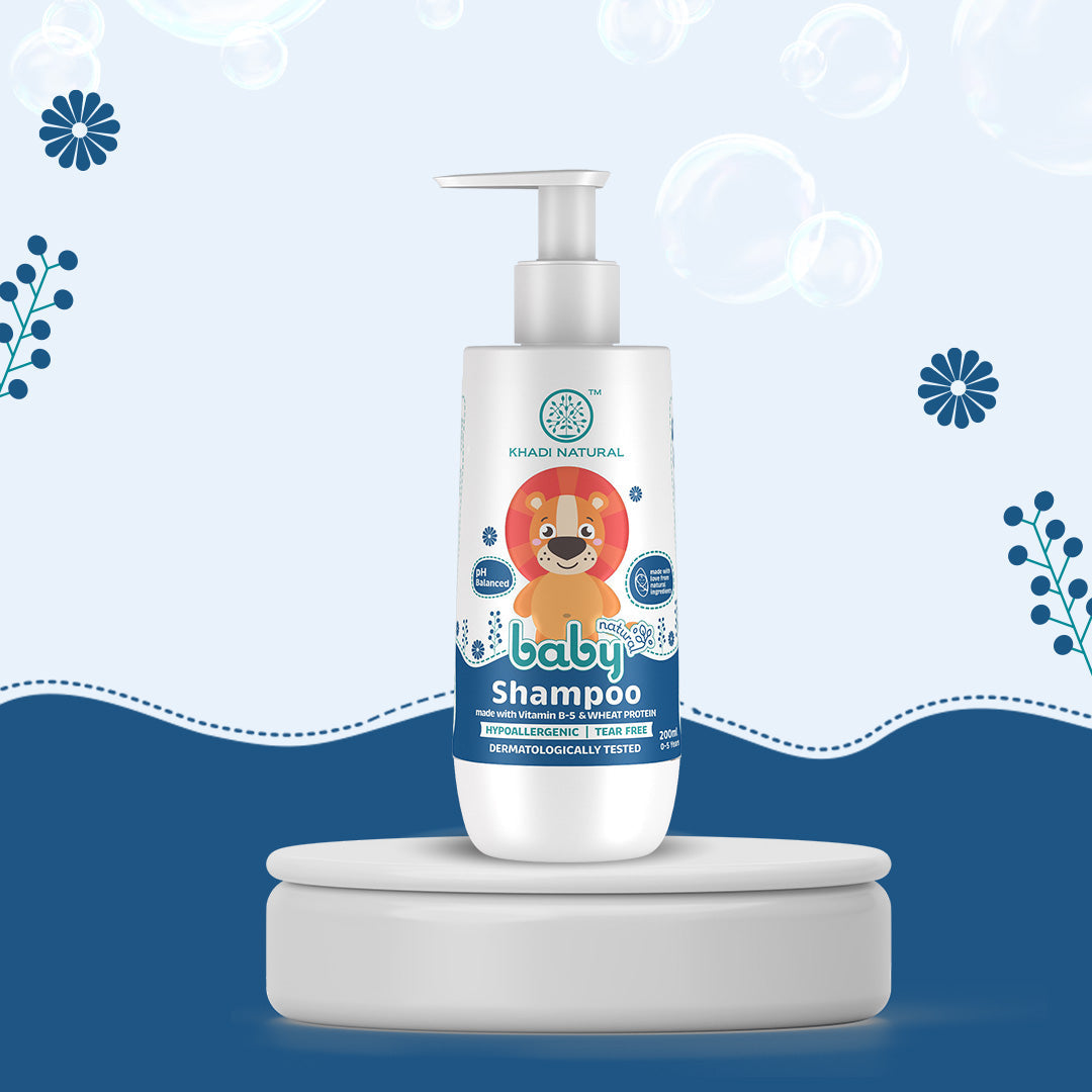Baby Hair Cleanser Made With Vitamin B-5 and Wheat Protein, Mild Baby Shampoo 200ml