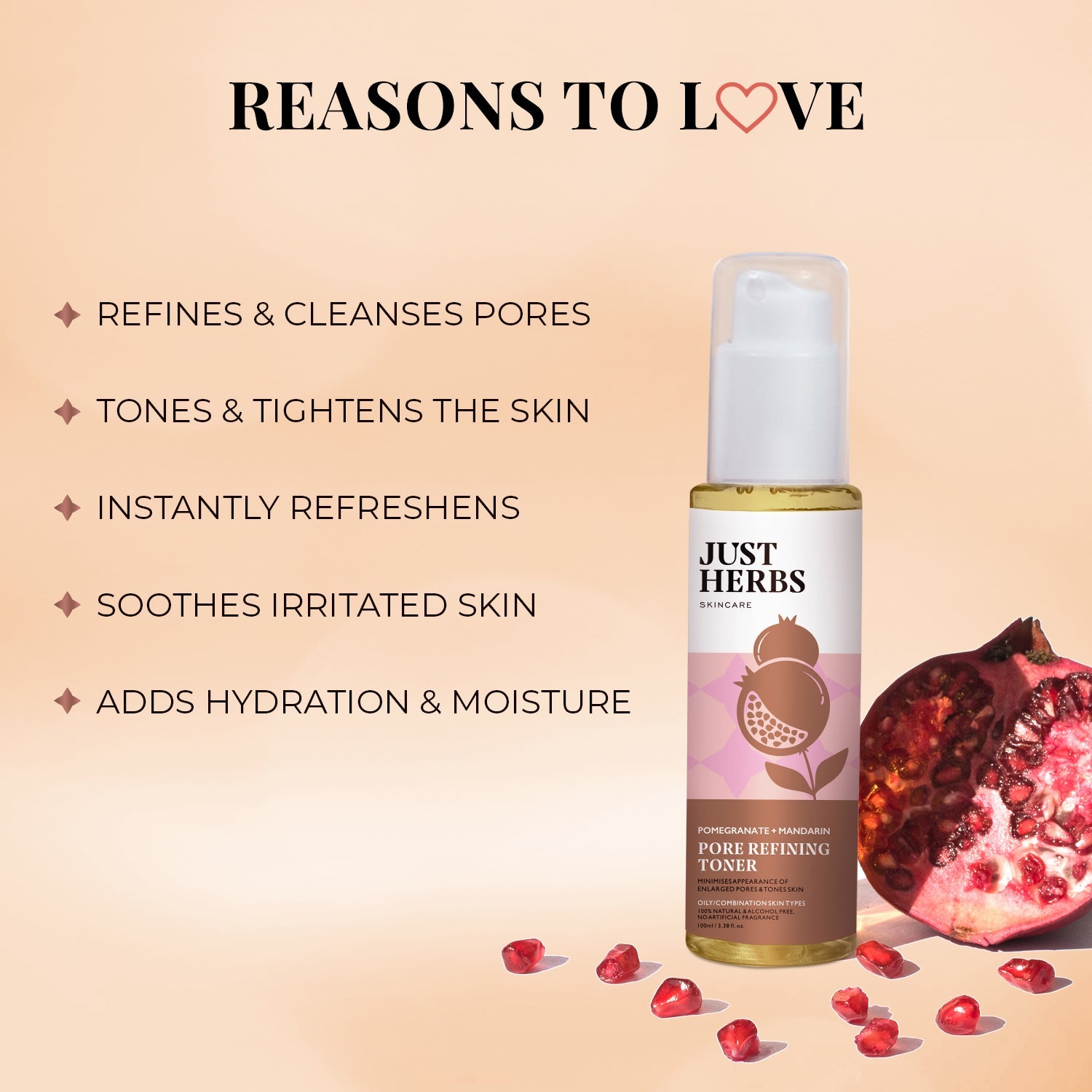 Pore Refining Toner with Pomegranate and Mandarin 100ml