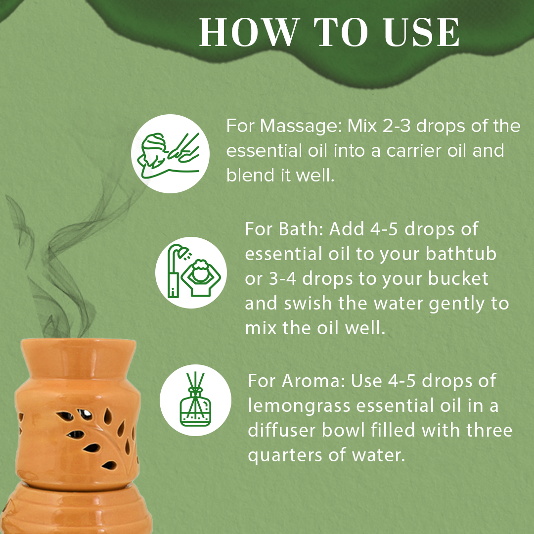 Lemongrass - Pure Essential Oil 15ml