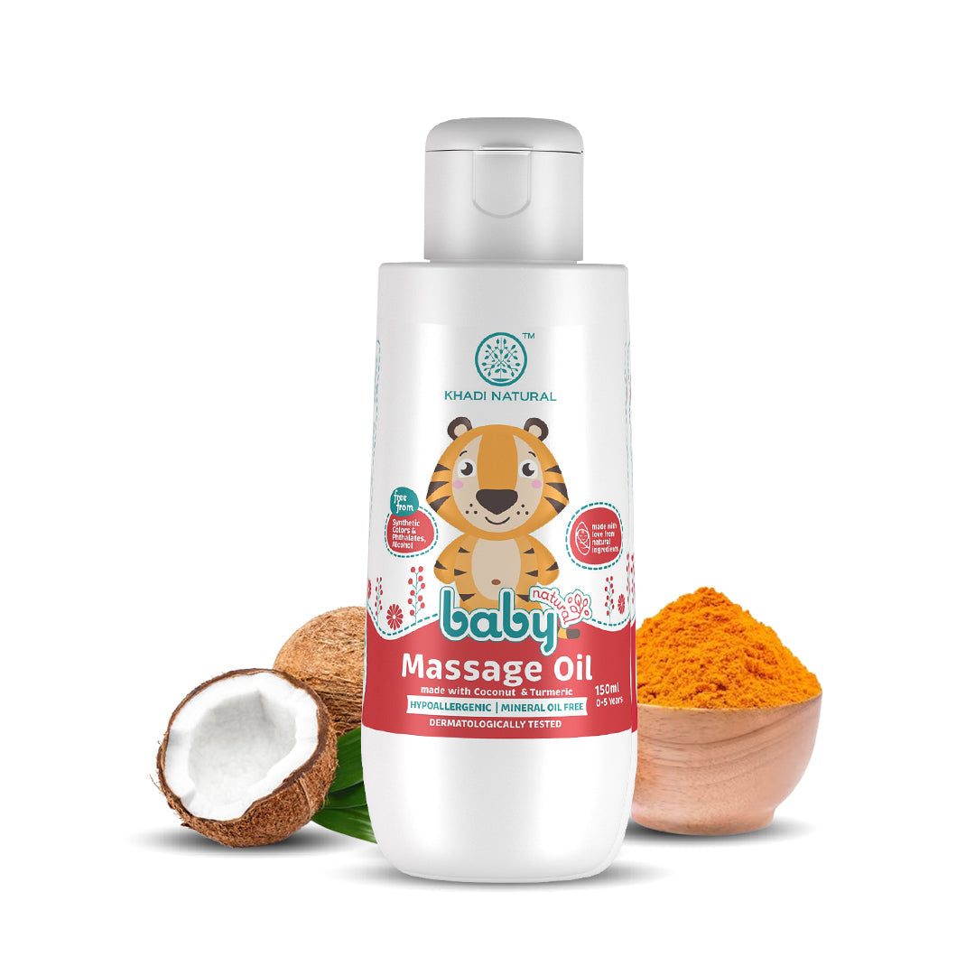 Baby Massage Oil with Coconut and Turmeric for Nourishing Skin 150ml