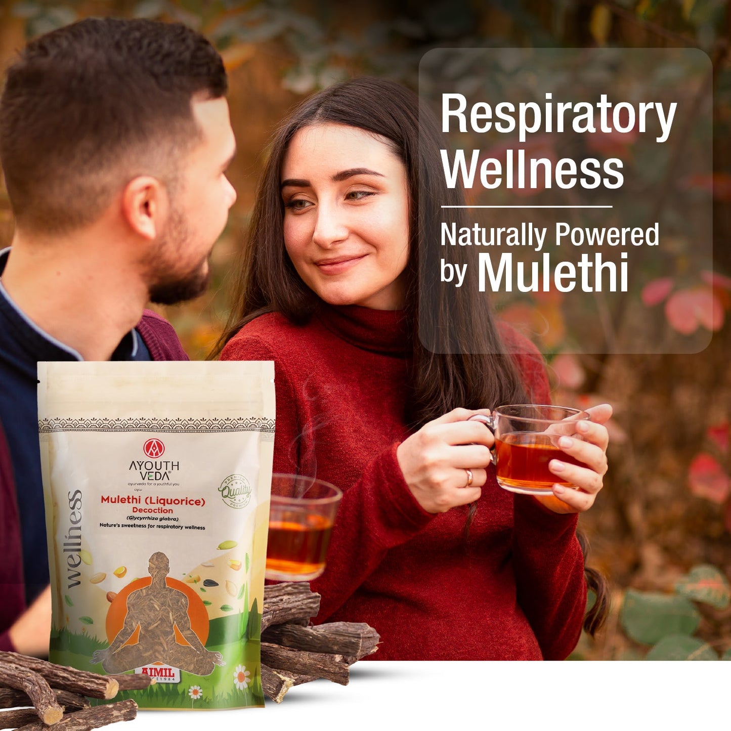 Mulethi (Liquorice) Decoction – Nature’s Sweetness for Respiratory Wellness Net Qty: 200g 200g