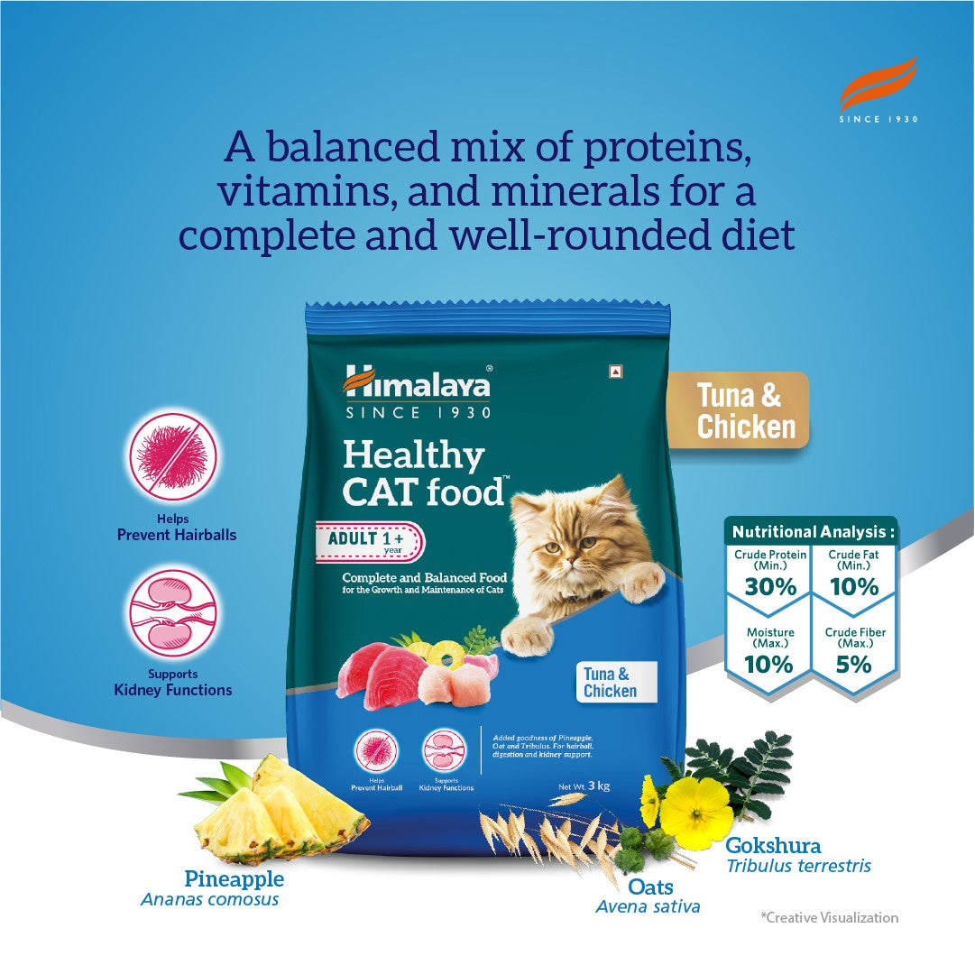 Healthy CAT food Adult - Tuna and Chicken 400g
