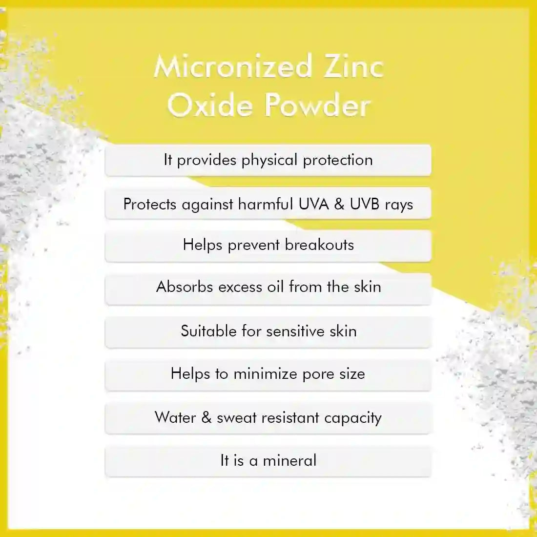 Umbrella Sunscreen Powder SPF 25 with PA+++ UV Protection, Sweat Resistant Formula, Micronized Zinc Oxide for Oily Skin 50g
