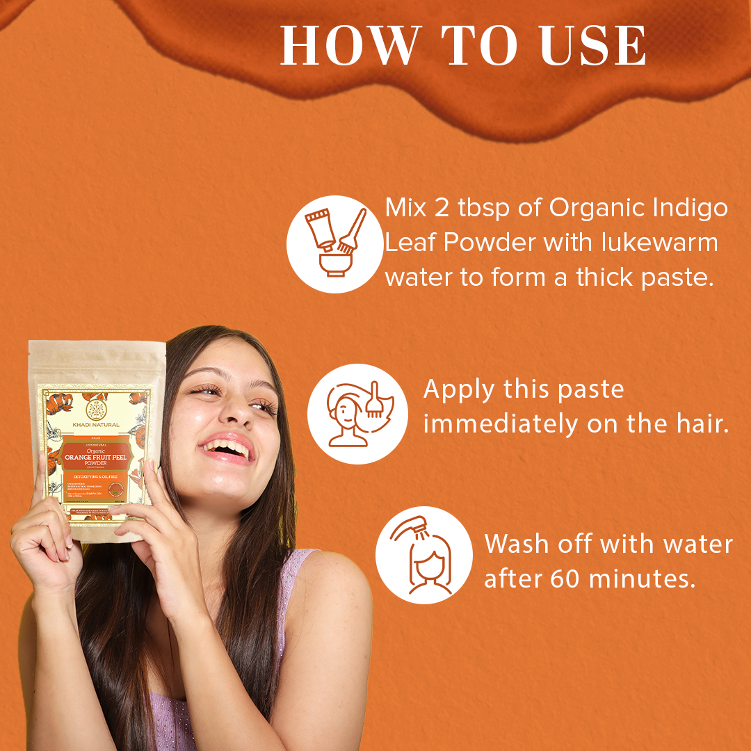 Organic Orange Peel Powder For Hair Care - 100% Natural 100gm