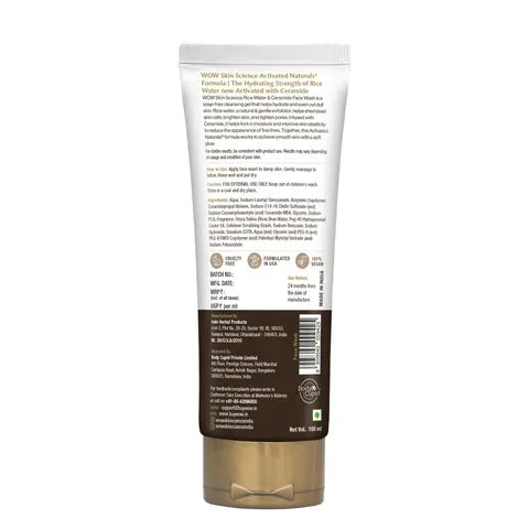 Rice Water & Ceramide Face Wash Deep Hydration Boost 100ml
