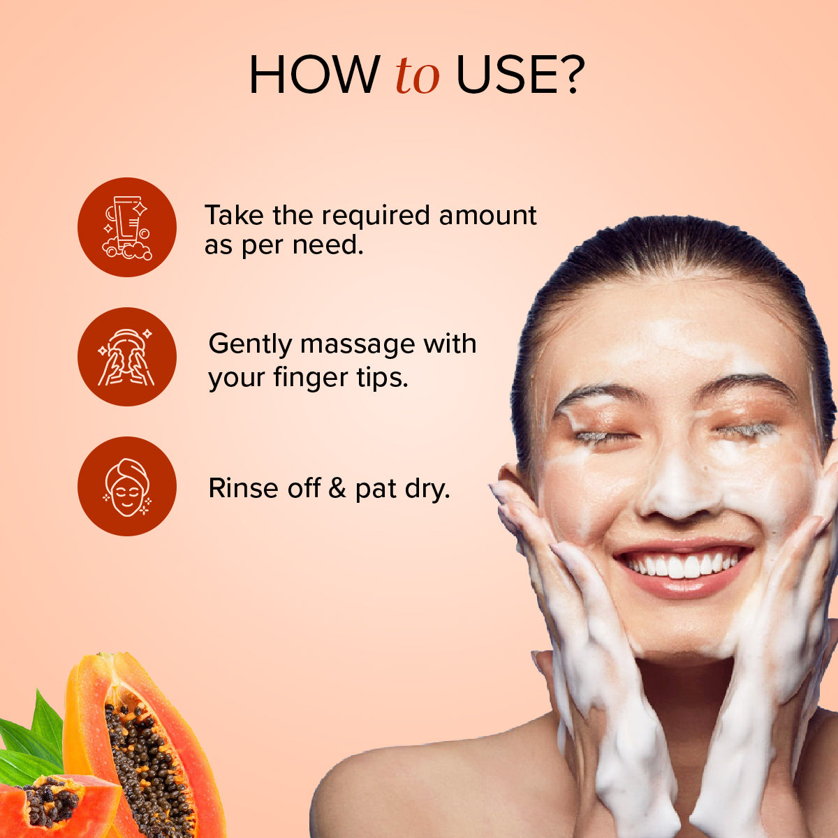 Papaya Face Wash SLS & Paraben Free 100gm