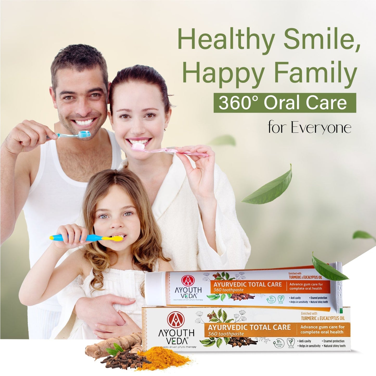 Total Care 360 Toothpaste Net qty.- 100 g each Set of 2 100g