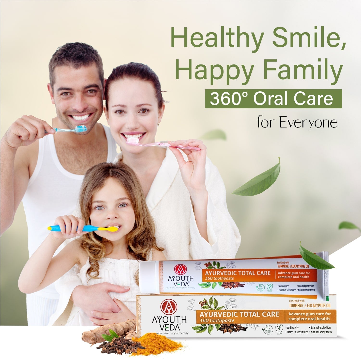 Total Care 360 Toothpaste Net qty.- 100 g each Set of 2 100g