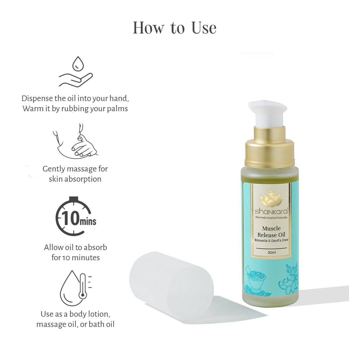 Muscle Release Oil, 30 ml by Shankara 30ml