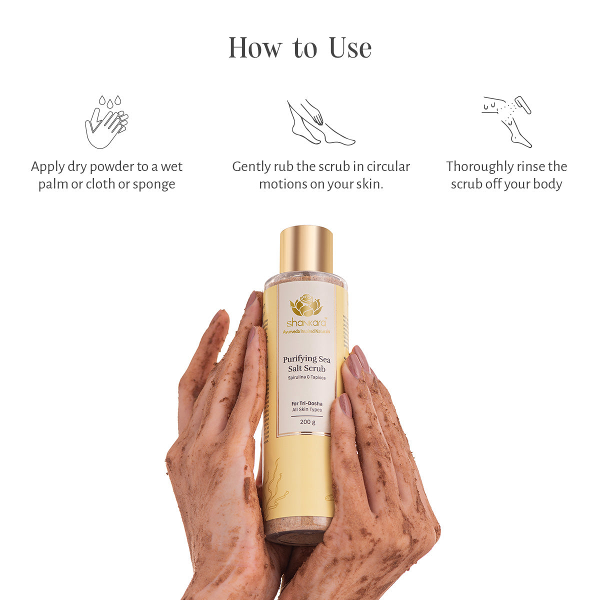 Purifying Sea Salt Scrub, by Shankara - 200 g 200g
