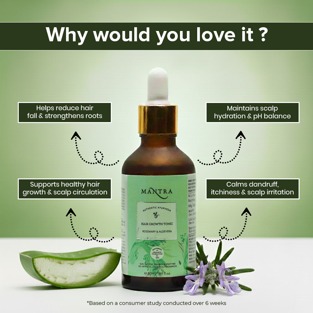 Hair Growth Tonic Rosemary & Aloevera