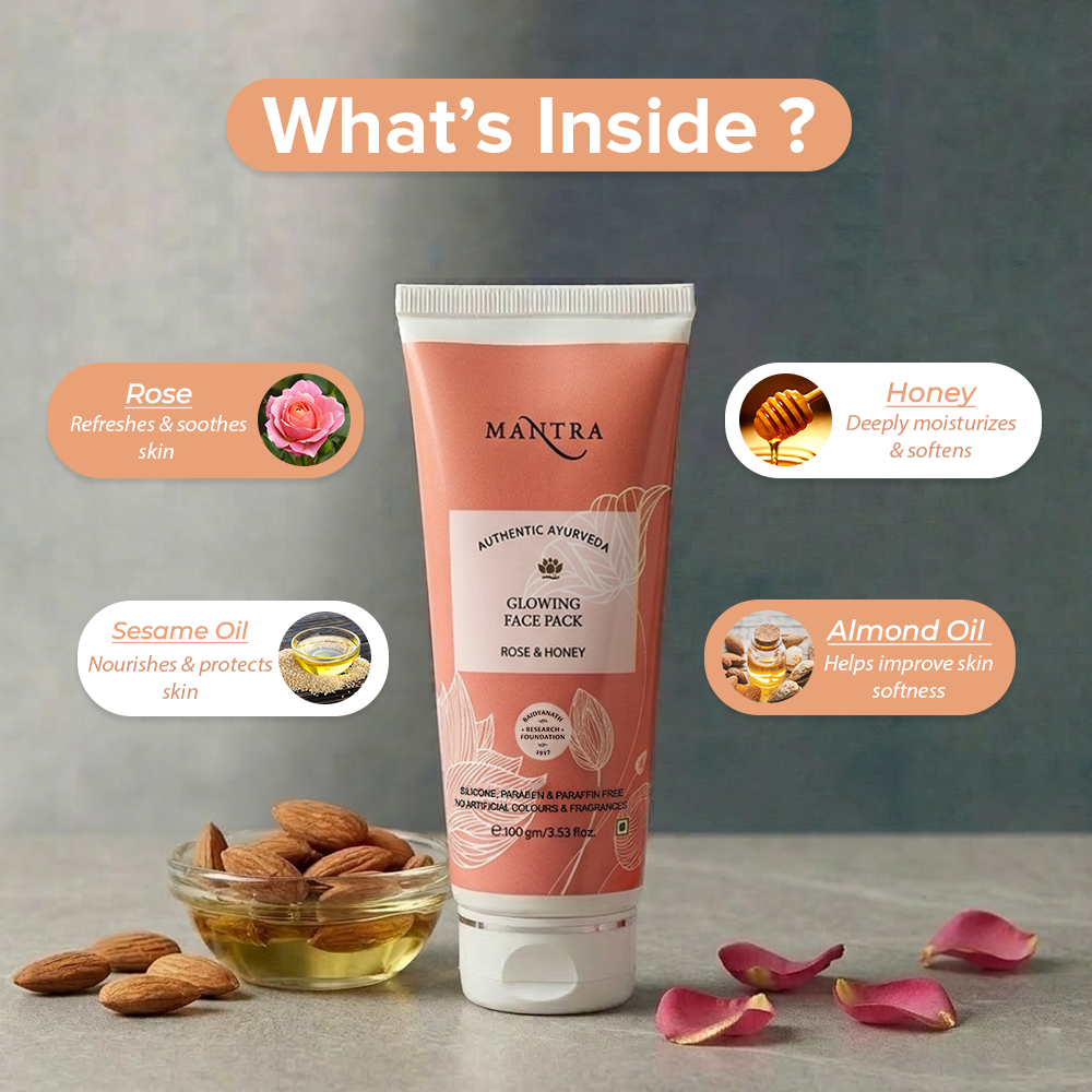 Rose & Honey Glowing Face Pack