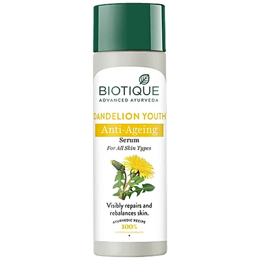 【Biotique】 DANDELION YOUTH Revitalizing Serum｜ダンデライオン YOUTH エイジングケア セラム｜190ML