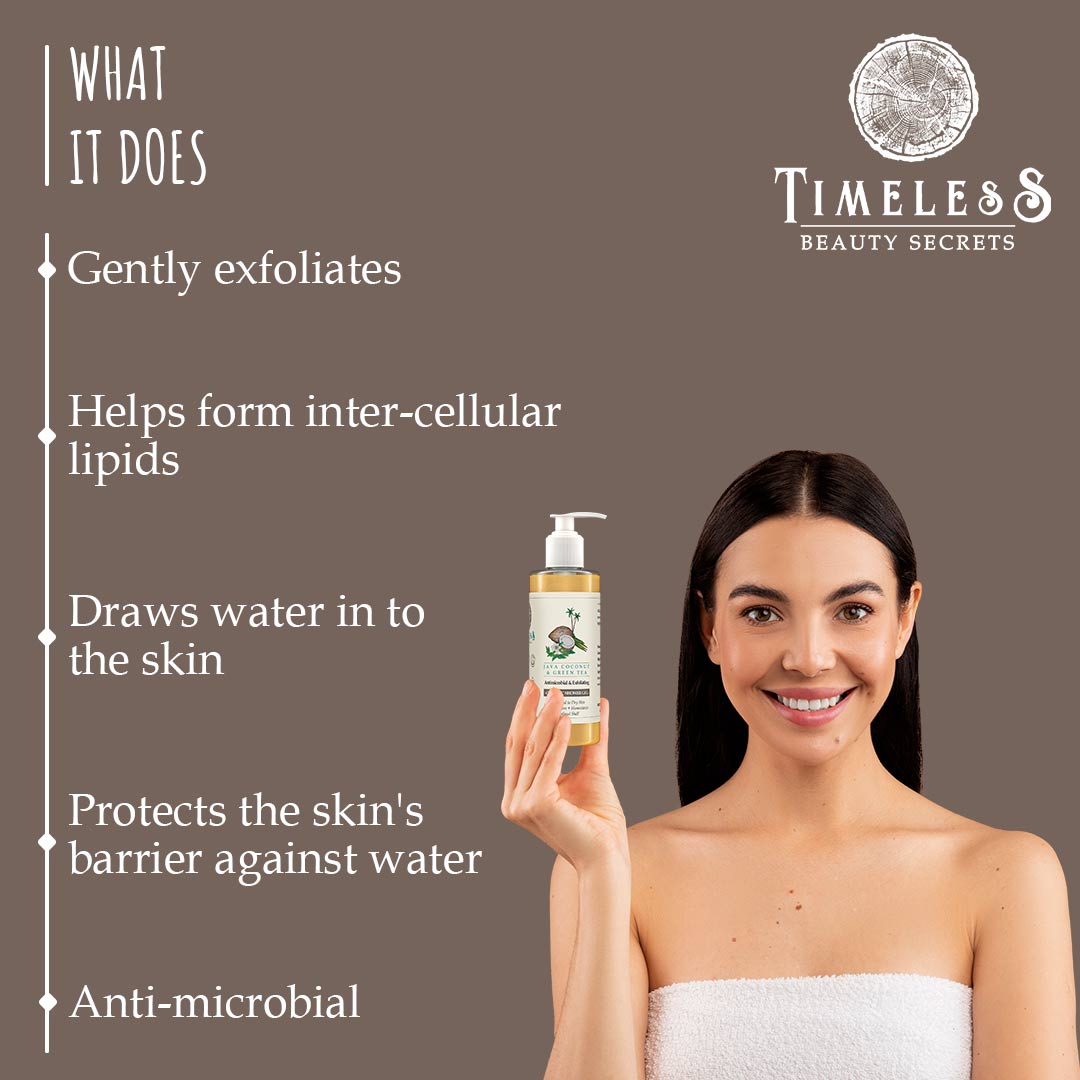 Java Coconut & Green Tea Exfoliating Shower Gel 200ml