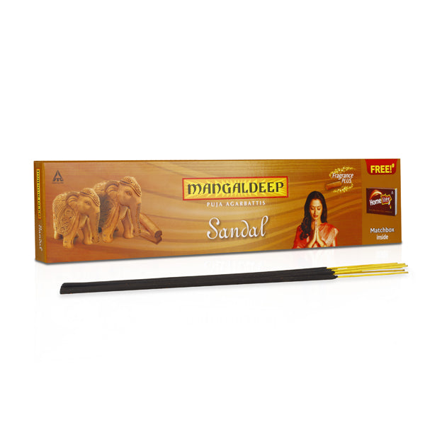 Sandalwood Puja Agarbatti - 76 Sticks | Incense Sticks/ Agarbathi for Pooja 76本