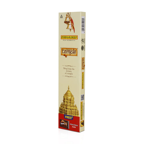 Temple Puja Agarbatti - 80 Sticks | Incense Sticks/ Agarbathi for Pooja 80本