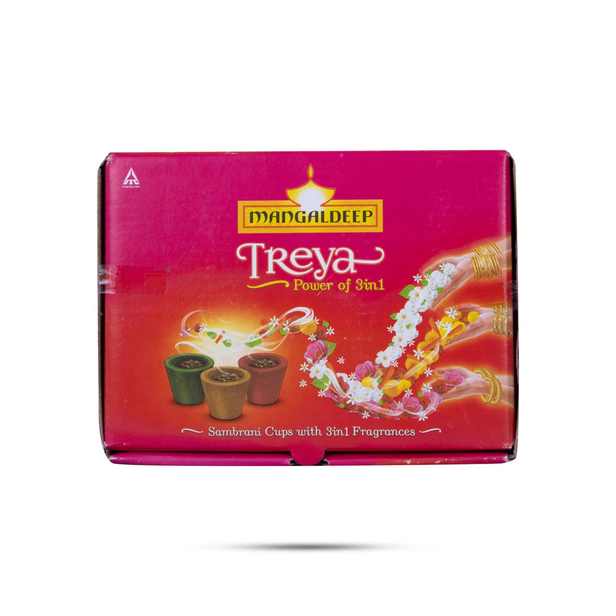 Treya Power Of 3 In 1 Sambrani Cups | Guggal/ Dhoop Cups/ Loban for Pooja