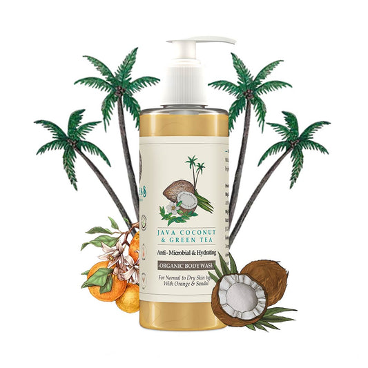 Java Coconut & Green Tea Hydrating Shower Gel Orange & Sandal 200ml