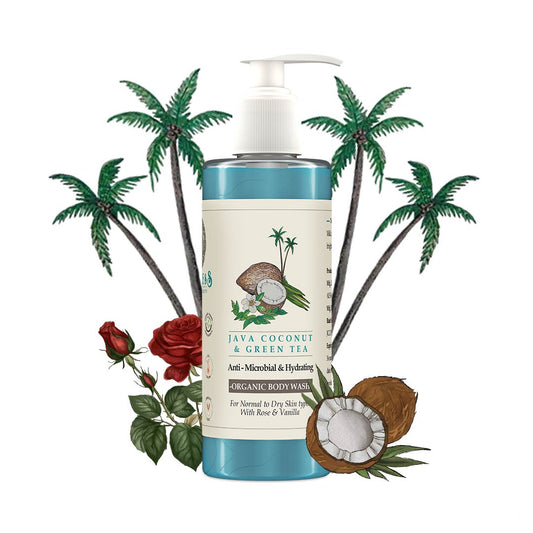 Java Coconut & Green Tea Hydrating Shower Gel Rose & Vanilla 200ml