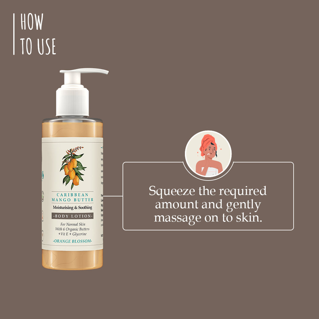 Caribbean Mango Butter Body Lotion Orange Blossom 100ml