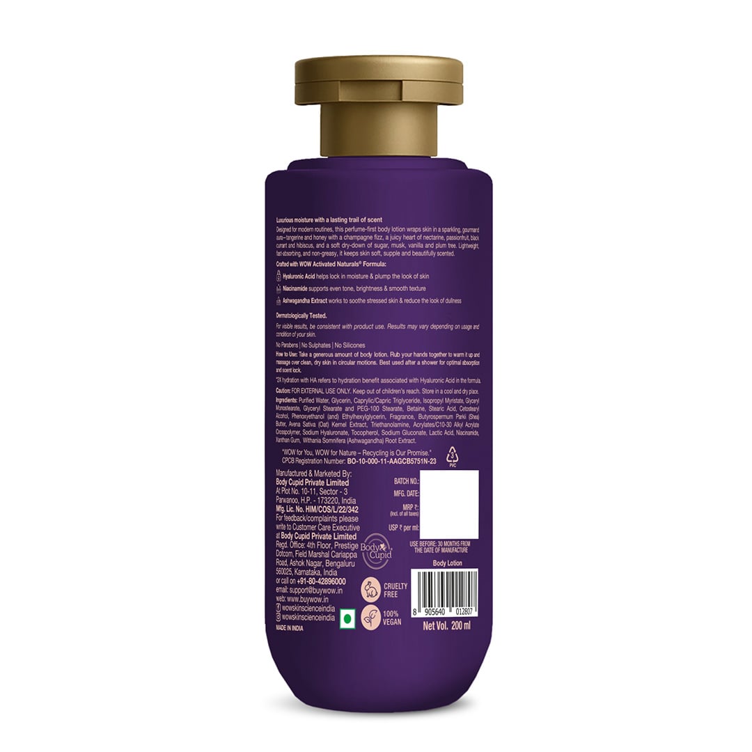 Velvet Nectar Perfume Body Lotion Silky Moisture & Lasting Fragrance 200ml