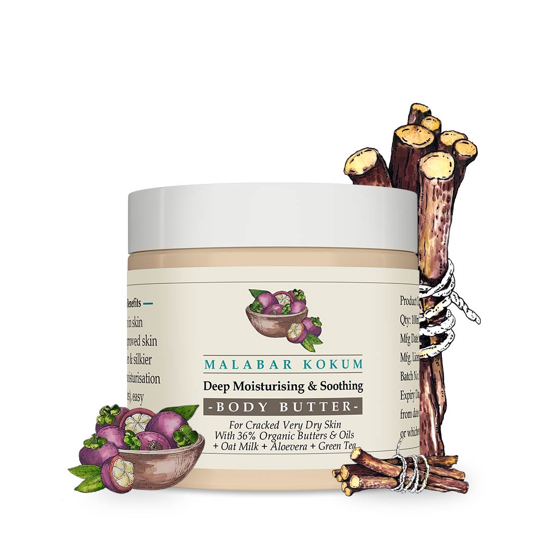 Malabar Kokum Soothing Body Butter with Oat Milk 100g