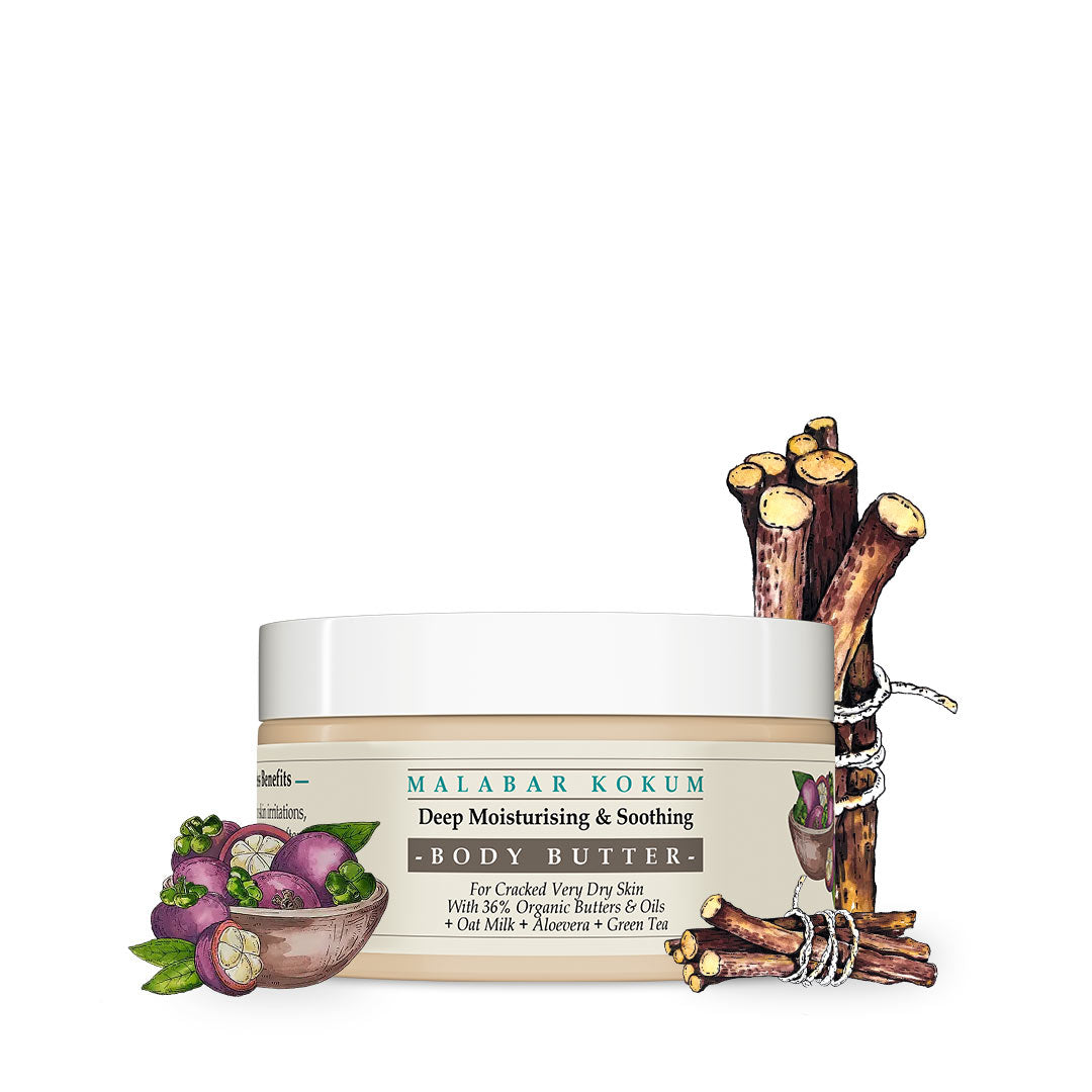 Malabar Kokum Soothing Body Butter with Oat Milk 200g