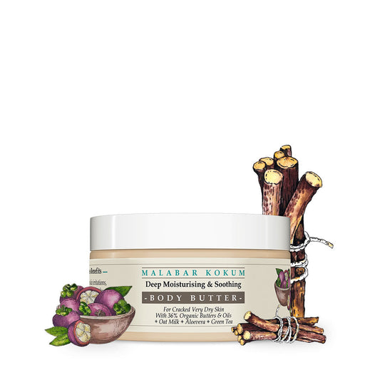 Malabar Kokum Soothing Body Butter with Oat Milk 200g