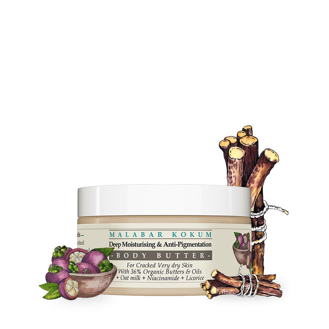 Malabar Kokum Anti Pigmentation Body Butter with Niacinamide & Licorice 200g