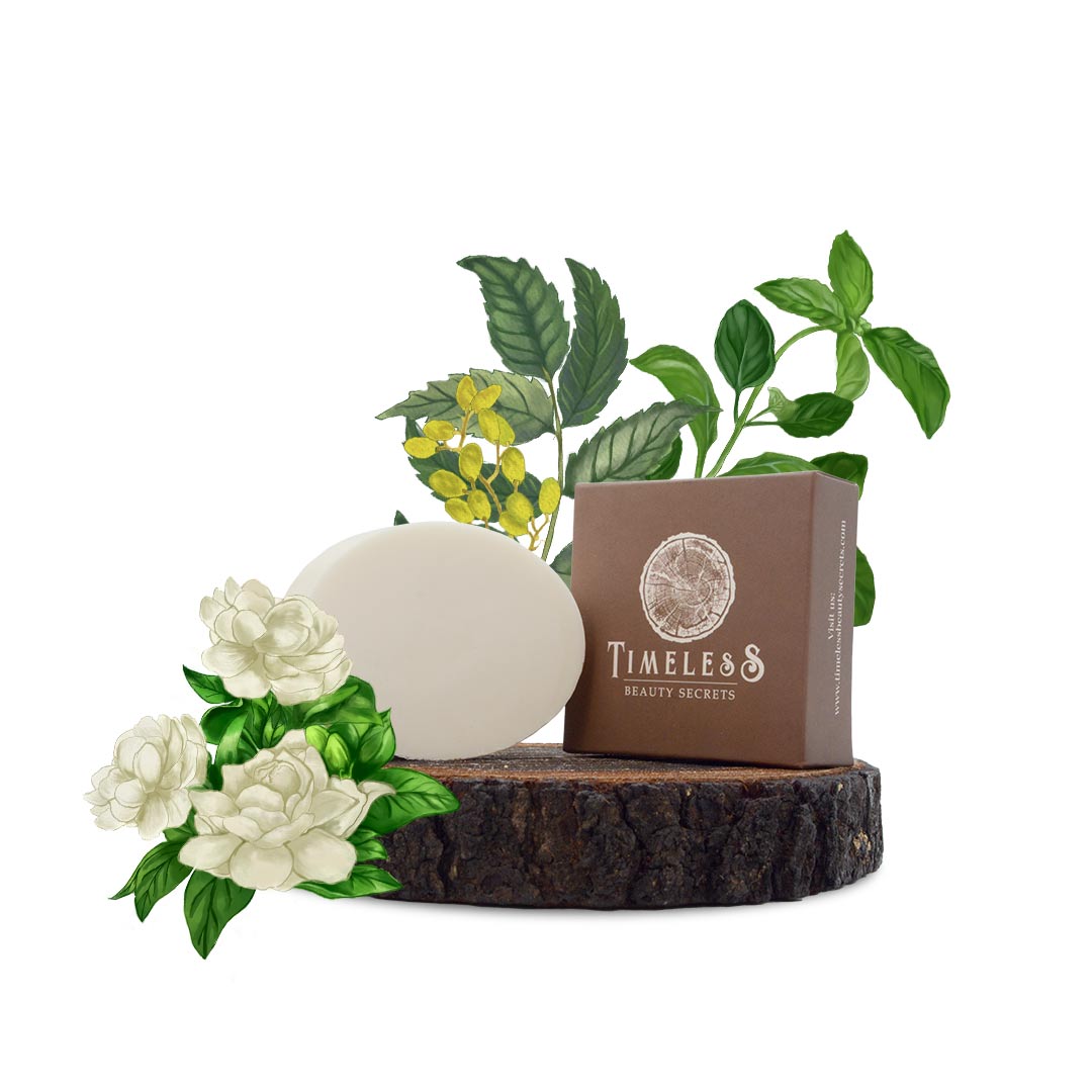 Women's Indian Neem & Basil Glycerine Organic Soap Gardenia 75g