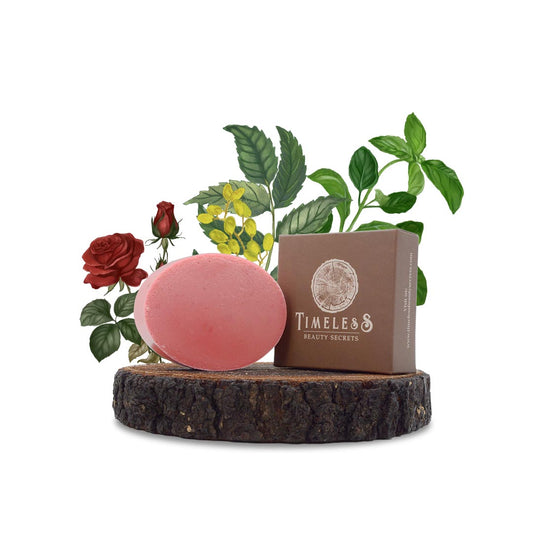 Women's Indian Neem & Basil Glycerine Organic Soap Rose 75g