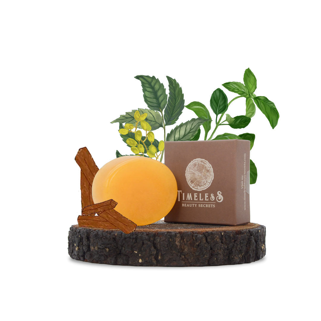 Women's Indian Neem & Basil Glycerine Organic Soap Sandal 75g