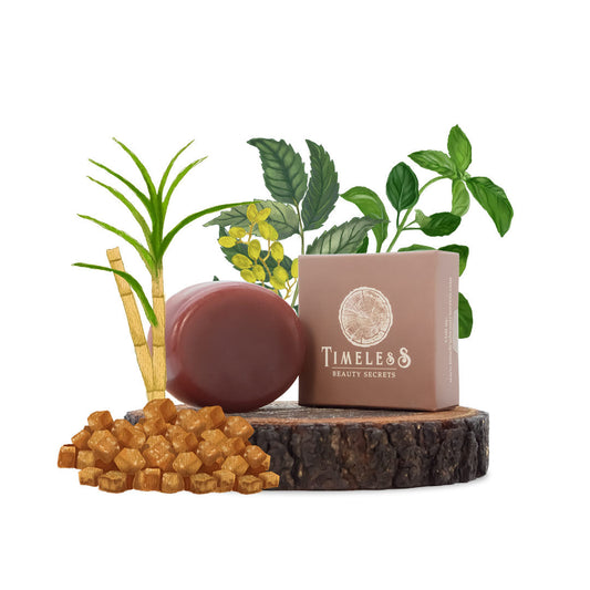 Unisex Indian Neem & Basil Glycerine Organic Soap Sugar & Honey 75g