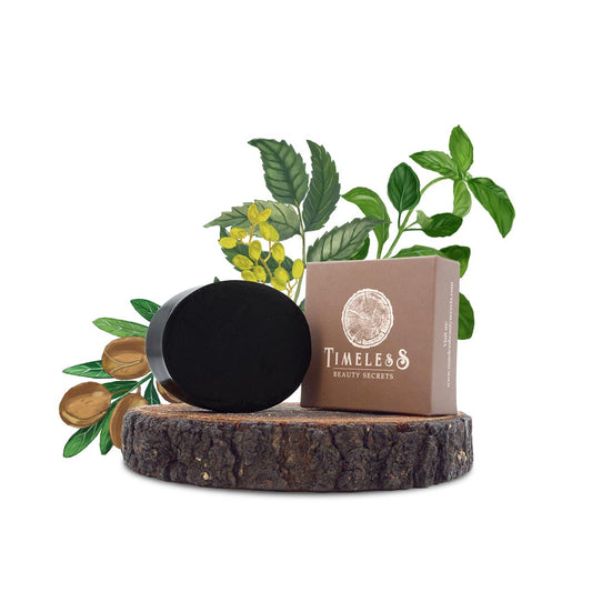 Unisex Indian Neem & Basil Glycerine Organic Soap Charcoal & Musk 75g