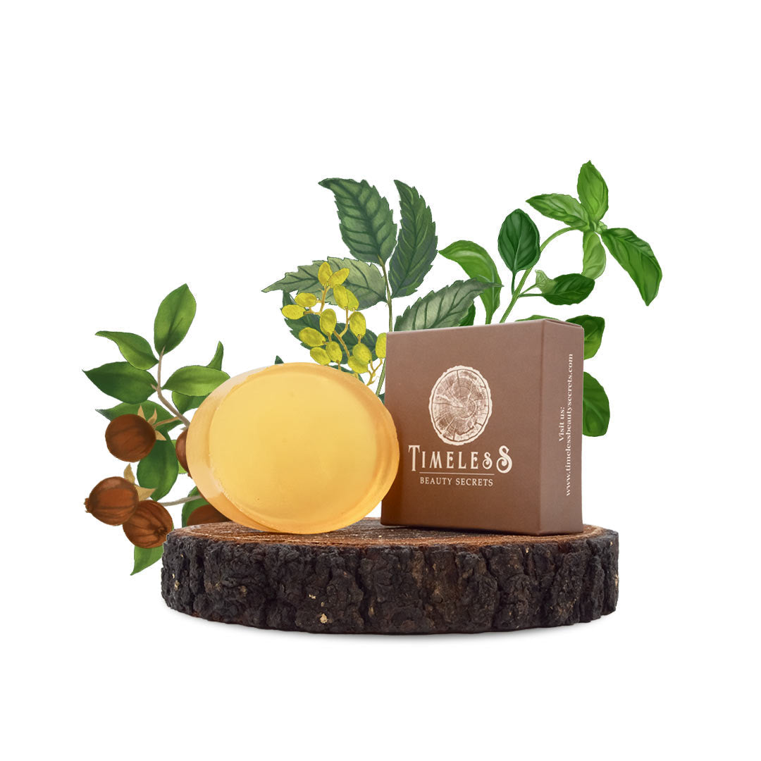 Unisex Indian Neem & Basil Glycerine Organic Soap Jojoba & Ginseng 75g