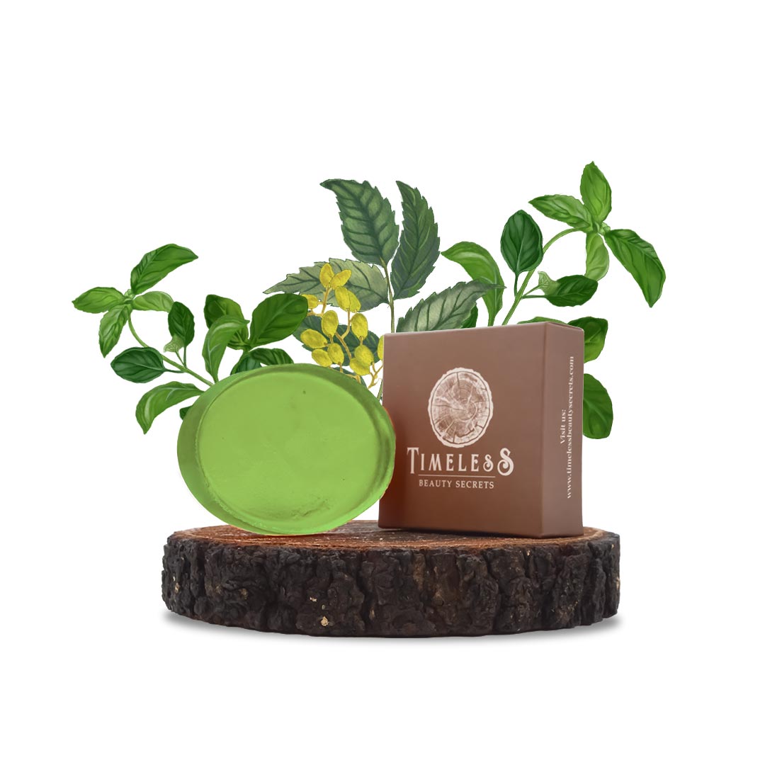 Men's Indian Neem & Basil Glycerine Organic Soap Basil 75g