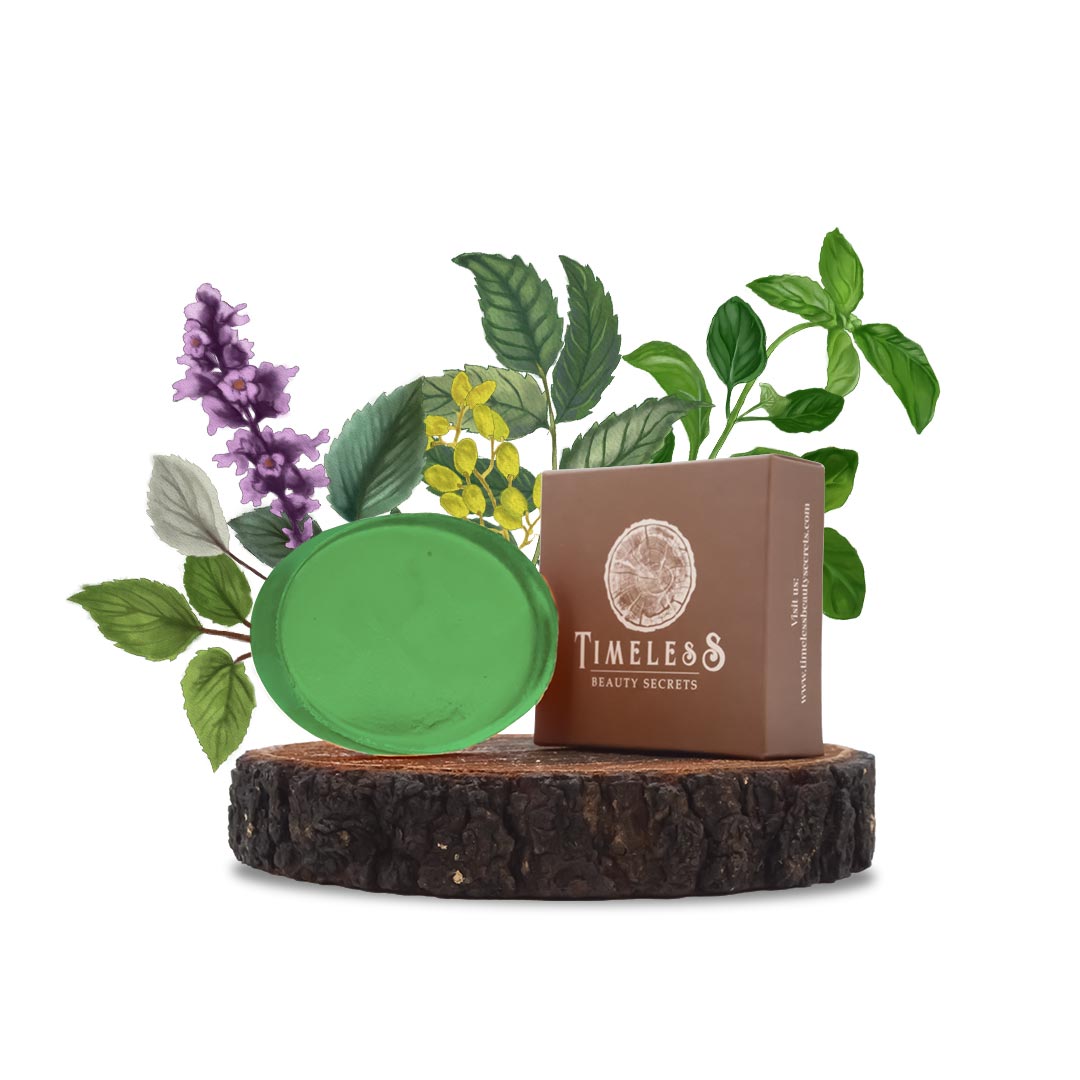 Men's Indian Neem & Basil Glycerine Organic Soap Patchouli 75g