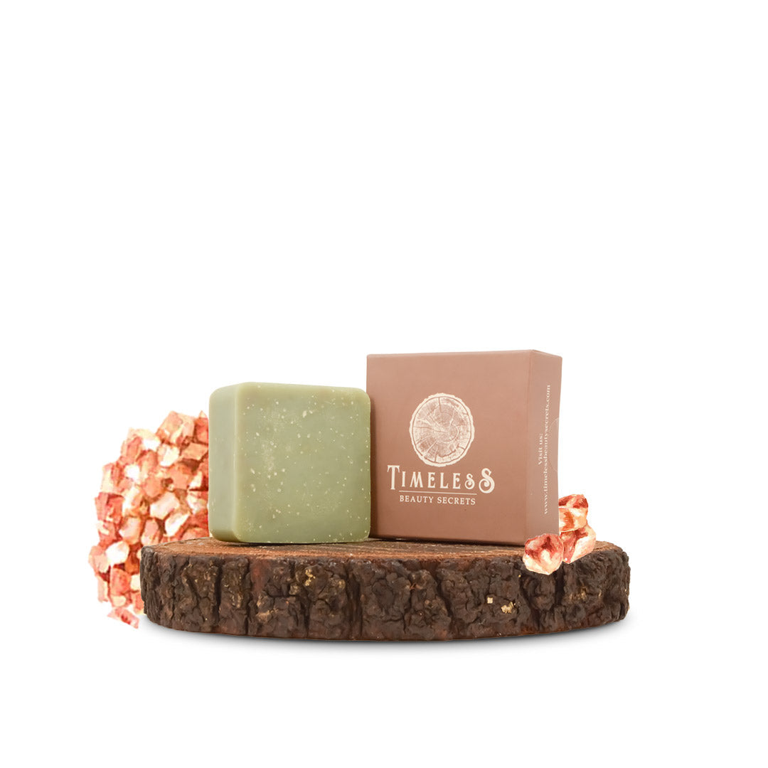 Himalayan Pink Salt Butter Soap For Women - Gentle Exfoliation With Ashwagandha 75g