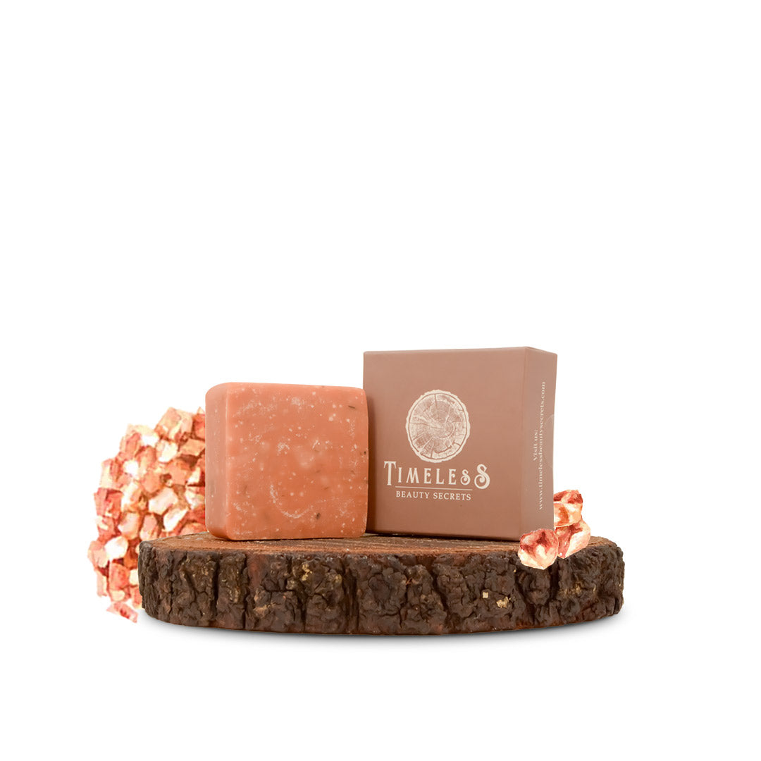 Himalayan Pink Salt Butter Soap For Men - Gentle Exfoliation With Ashwagandha 75g