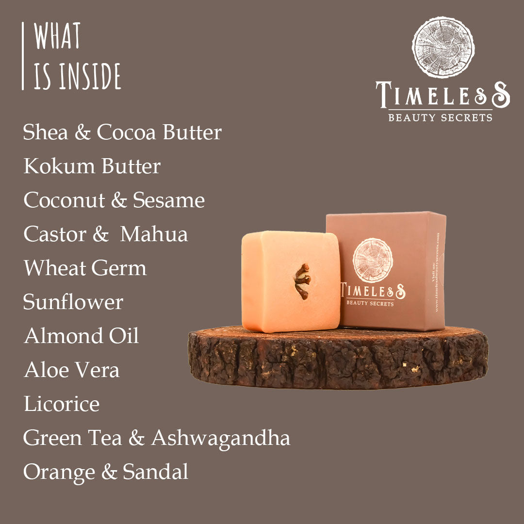 Andalusian Orange & Sandal Butter Soap For All Skin Types With Clove 75g