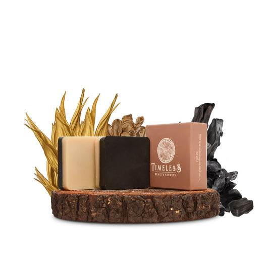 Egyptian Activated Carbon & Oats Soap For Women - Oily & Combination Skin With Lily 75g