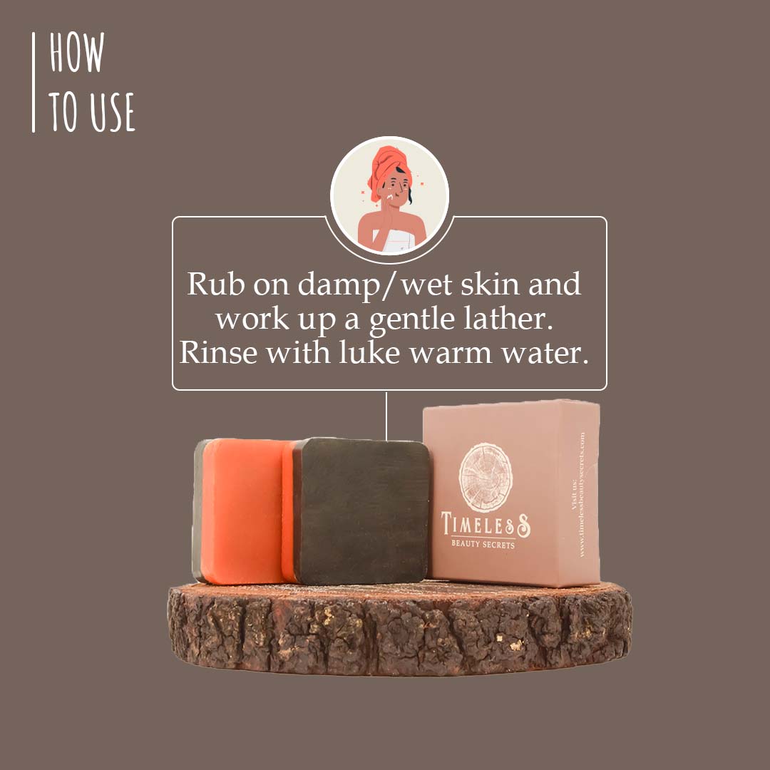 Egyptian Activated Carbon & Oats Soap For Men - Oily & Combination Skin With Oats 75g