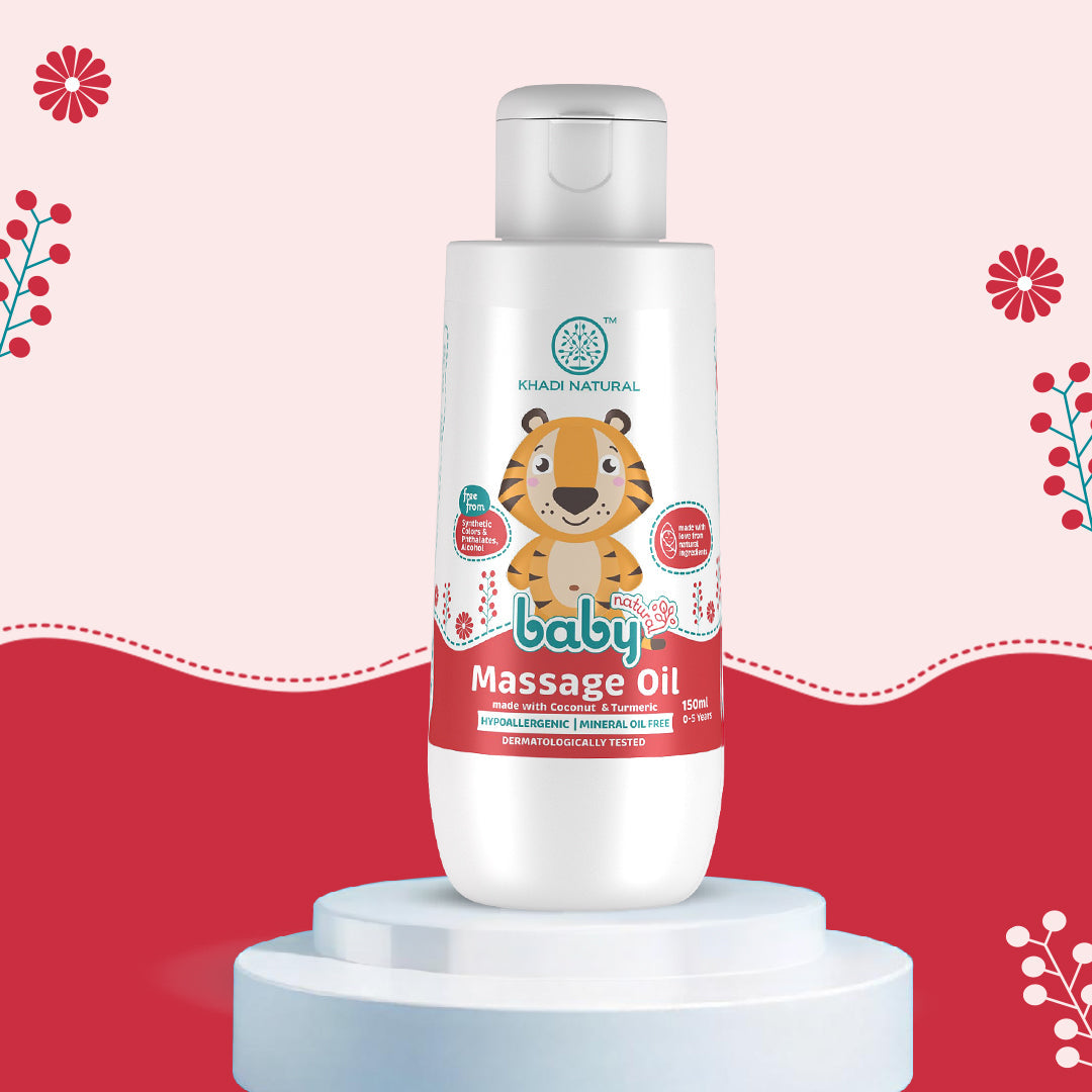 Baby Massage Oil with Coconut and Turmeric for Nourishing Skin 150ml
