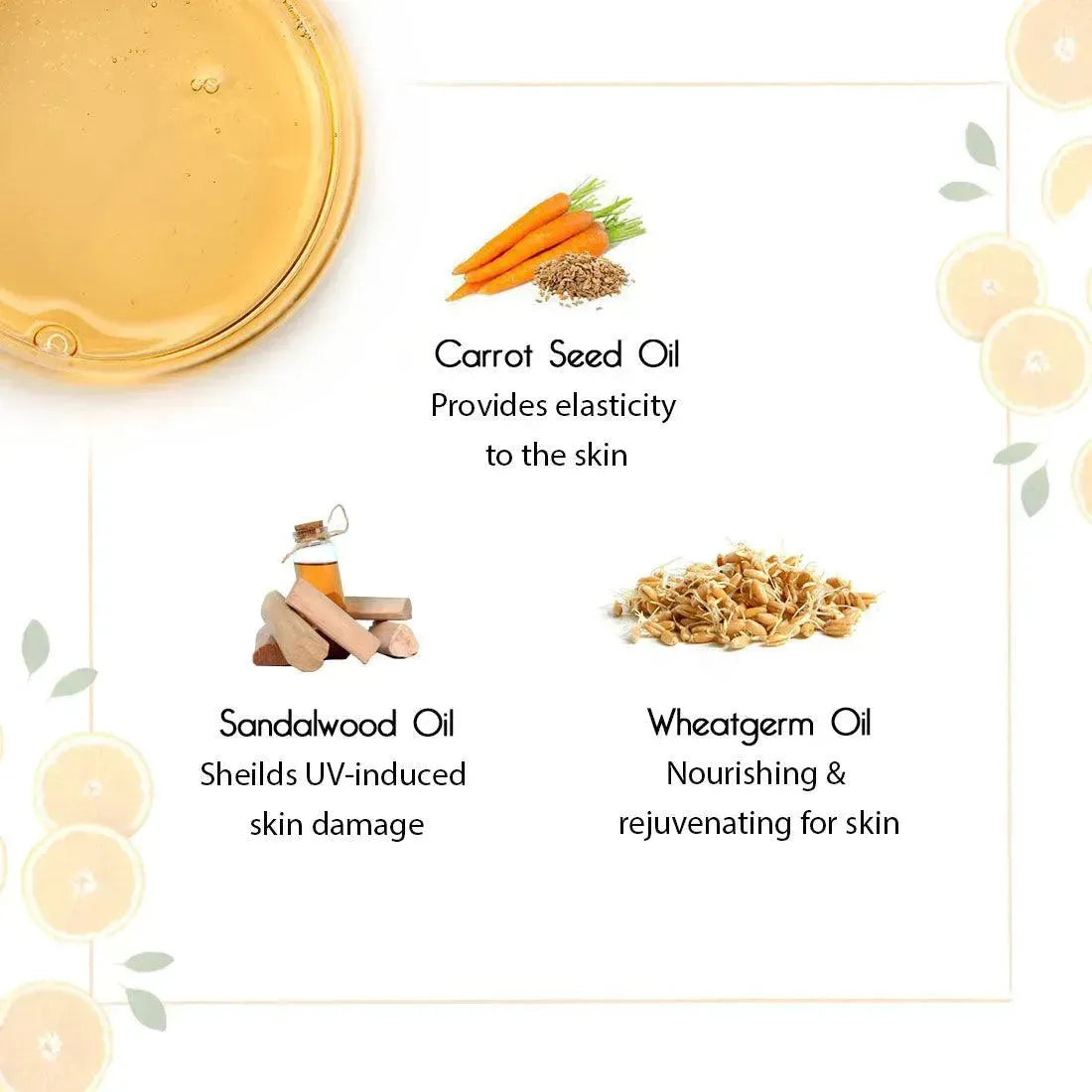 Orange Body Oil, Vitamin C Enriched, Brightening, Rejuvenating & Refreshing 100ml x 3