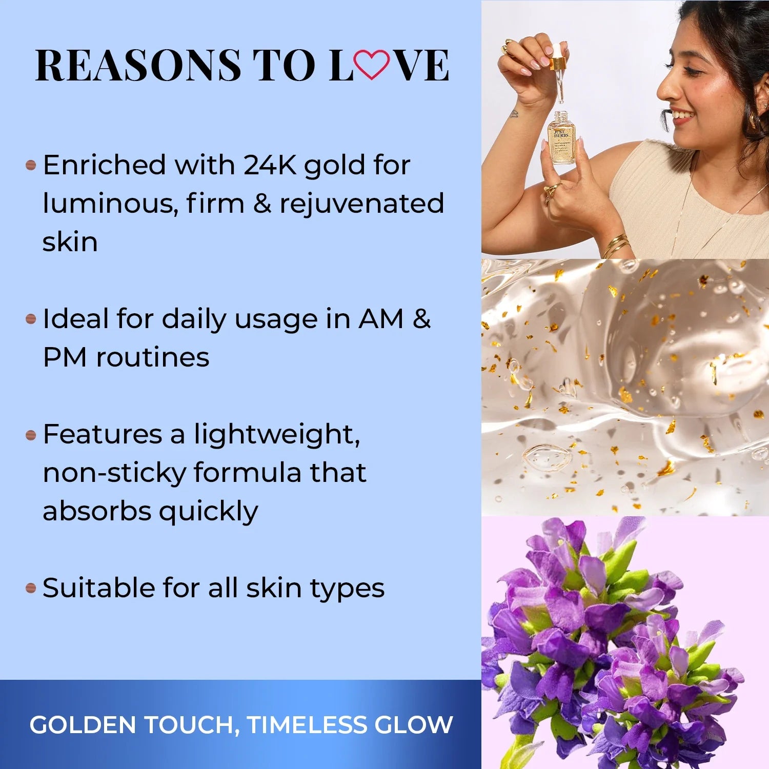24K Gold & Bakuchiol Deep Nourishing Face Serum 30ml