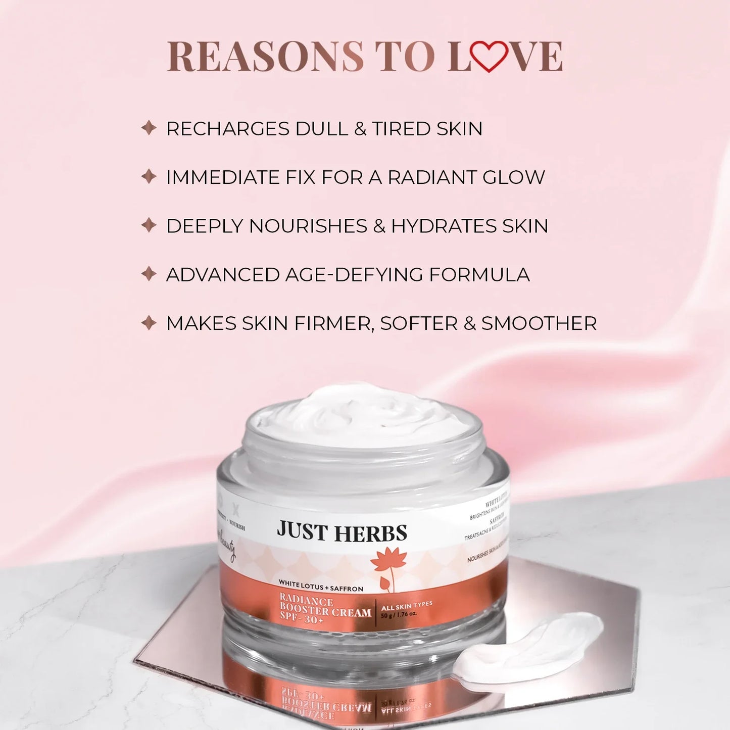 Radiance Booster Cream SPF 30+ with White Lotus and Saffron 50g